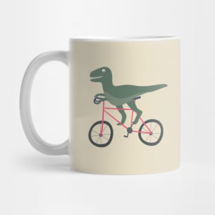 T-Rex Riding Bike Mug